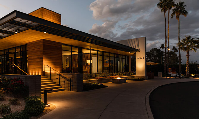 Andaz Scottsdale Resort & Bungalows Front View